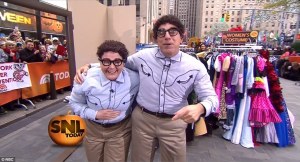 Matt Lauer & Me as Pats on the Today Show